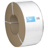 Polypropylene Machine Strapping Band White, 5mm x 7000m x 0.65mm, 55kgf